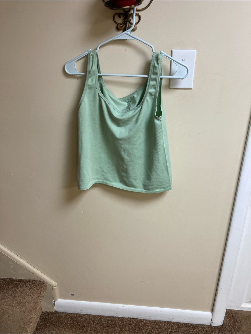 Light Green Women's Racerback Tank Top